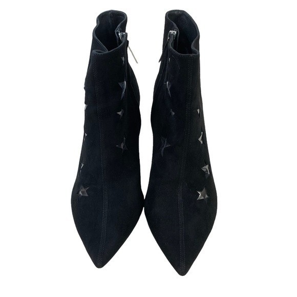 Tamara Mellon ASTRID Ankle Boots Booties LIMITED EDITION Black Suede Stars 9 - Picture 5 of 12